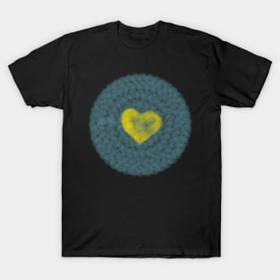 Heart in a Circle Minimal Design T-Shirt